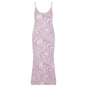 House of Sunny Groove Is In The Heart Hockney Midi Dress, Lavender Pink, XS, NWT
